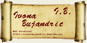 Ivona Bujandrić vizit kartica